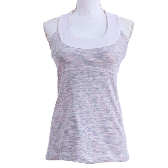Lululemon Scoop Neck Tank Pink Mist Space Dye - Picture 3 of 8